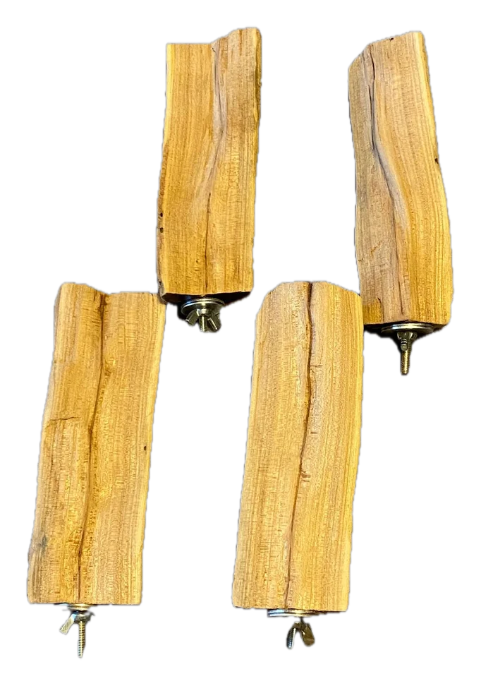 Half Flat Perch, handmade bird toy
