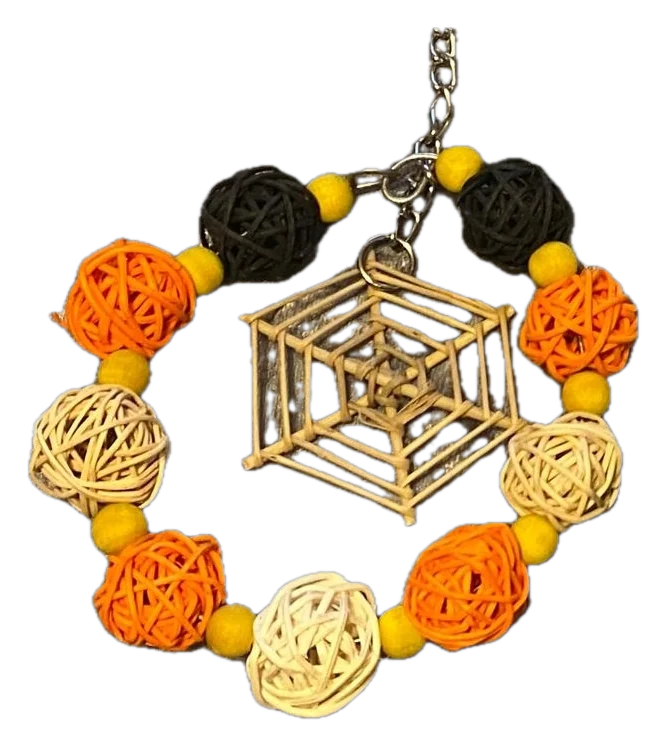 Samhain Wreath, handmade bird toy